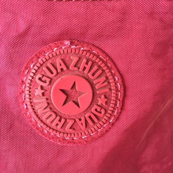 Guazhuni Cross Body Shoulder Bag Dark Fuschia Pink Top Zipper Outer Pocket - Picture 4 of 9